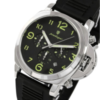 Poedagar Luminious Rubber Black, 2 ремінці
