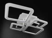 Люстра светодиодная потолочная LED светильник для квартиры на потолок лэд с пультом 26027 Белый 10х48х71 см.