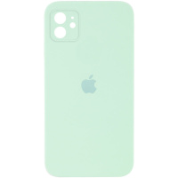 Чохол для Apple iPhone 11 (6.1«») - Silicone Case Square Full Camera Protective (AA) Бірюзовий / Light Turquoise - купити в SmartEra.ua