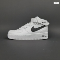 Nike Air Force 1 високі Білі з чорним