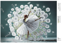 Схема під вишивку Леді кульбабка