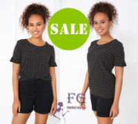 Жіноча блуза в горох «Ненсі» оптом | Распродаж моделі