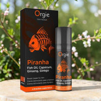 Крем Orgie Piranha для посилення ерекції чоловічого інтимного стимулятора з зігрівальним ефектом 15 мл