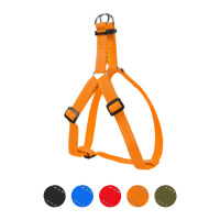 Шлея Dog Extreme з нейлону регульована (ширина 20мм, В:50-80см) помаранчевий