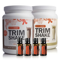 SLIM & SASSY TRIMSHAKE / Комплект «Стройные и дерзкие», 4*15 мл. + 1 шоколадный, 1 ванильный