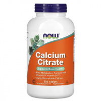 Цитрат Кальция, Calcium Citrate Caps, Now Foods, 250 Таблеток