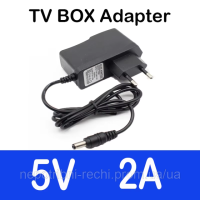 5V2A Новий адаптер змінного струму 220V-240V DC 5V 2A 2000mA  Android TV Box Джерело живлення  для T95 H96 Max X96 Tanix Android T