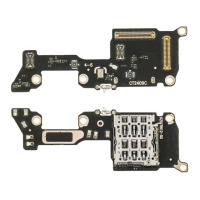 Нижняя плата для Oppo Reno 12 с микрофоном и компонентами