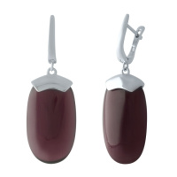 Срібні сережки SilverBreeze з котячим оком (1973745)