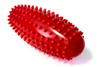 Массажный ролик Almond EasyFit овальный з шипами красный