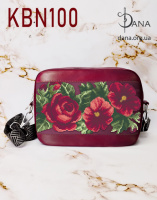 Сумка-заготовка для вишивки бісером з італійської шкіри преміум класу