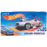 Карандаши цветные Kite Hot Wheels трехгранные 12 шт (HW21-058)