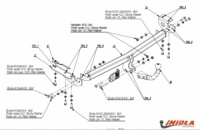 Тягово-сцепное устройство (фаркоп) Toyota Avensis (universal) (2003-2009)