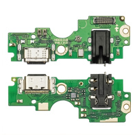 Разъём зарядки для TECNO POVA NEO 2 (LG7n) на плате с микрофоном и компонентами