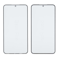 Стекло тачскрина с OCA плёнкой для Samsung S906 Galaxy S22 Plus чёрное с олеофобным покрытием, закалённое G+OCA Pro