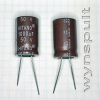 50V 1000mF 105*C EFH 1625 10000 годин 1000uF 50V(EFH102M50B-Hitano) конденсатор електролітичний