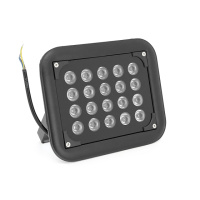 ИК-прожектор HYYS2020R. 220V, 40W, 20LED, IP66, 850Нм, угол обзора 90°, дальность до 150м.