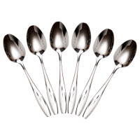 Набор столовых ложек 6 штук из нержавеющей стали 20 (см) Серебро HP-8-17