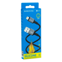 Кабель USB Borofone BX83 Silicone Lightning 2.4A М'ята упаковка