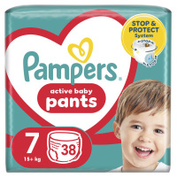 Подгузники Pampers трусики Pants Giant Plus Размер 7 (17+ кг) 38 шт. (8006540069387)