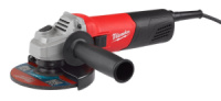 Шліфмашина кутова - болгарка MILWAUKEE, AG 800-125 E, 800Вт, діаметр 125мм (захисний кожух, опорна та затискна гайки, ключ, бічн