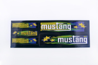 Наклейки (набір) MUSTANG (48х16см, чорні) EVO