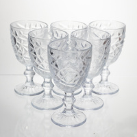 Набор бокалов для вина 6 штук 240 мл винные бокалы на ножке стеклянные фужеры для вина подарочные HP-19-166