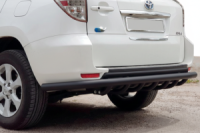 Задняя защита AK005-15 Черная (2 шт., нержавейка) для Toyota Rav 4 2006-2013 гг