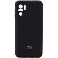 Чохол Silicone Cover Full Camera (AA) Для Xiaomi Redmi Note 10 / Note 10s (Чорний / Black) - купити в SmartEra.ua