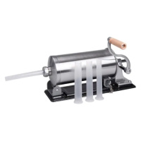 Шприц для колбасы ручной 2 л горизонтальный колбасный шприц для фарша 4 насадки 16788-3