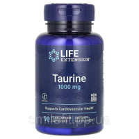 Таурін, 1000 мг, Taurine, Life Extension, 90 вегетаріанських капсул