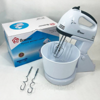 Міксер побутовий 7 швидкостей із чашею 2 л Domotec MS-1366, міксер кухонний стаціонарний, кухонний тістоміс