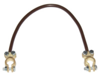 Перемичка АКБ для двоакумуляторних систем довжиною 100 см та перерізом провода 25 мм.кв з підсиленою ремонтною латунною литою клемою