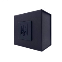 Подарункова коробочка Boxes Ukraine All Black для наручного годинника чорна