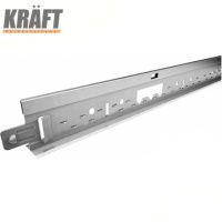 Профиль направляющий Kraft Fortis Т-24 38x24 мм 3.6 m (RAL 9003)