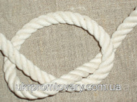 Канат хлопчатобумажный диаметром 28 мм трехпрядный ТС