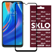 Захисне скло SKLO 3D (full glue) для TECNO Spark 7 / Spark 7 Go, Чорний - купити в SmartEra.ua