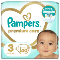 Подгузники Pampers Premium Care Midi Размер 3 (6-10 кг) 40 шт (8001090379337)