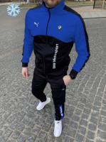 Зимний спортивный костюм Puma BMW Синий На флисе