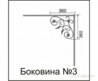 Боковины козырьков № 3