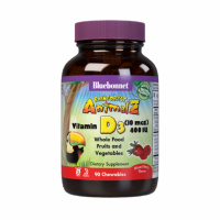 Витамин D3 400IU для Детей, Вкус Ягод, Rainforest Animalz, Bluebonnet Nutrition, 90 жевательных конфет