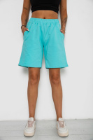 Шорти жіночі однотонні, колір блакитний, 238R57820