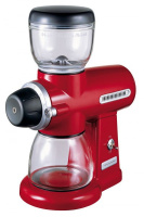 Кофемолка KitchenAid 5KCG100EER, электрическая жернового типа, красная