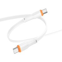 Кабель BOROFONE BX118 Esplendido 60W charging data cable C to C White (6941991120978)