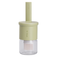 Банка для масла с кисточкой 300 мл диспенсер с кисточкой для оливкового, подсолнечного масла Зеленый