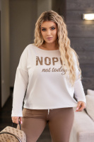 Жіночий спортивний костюм двонитка «Foll» | Норма і батал Капучіно, 42-44