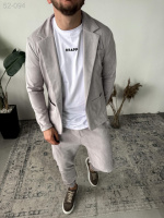 Костюм - світло-сірий - 52-094