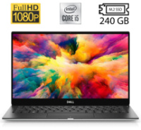 Ультрабук Б-класс Dell XPS 13 7390 / 13.3« (1920x1080) IPS / Intel Core i5-10210U (4 (8) ядра по 1.6 - 4.2 GHz) / 8 GB DDR3 / 240 GB SSD M.2 / Intel