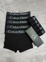 Чоловічий набір трусів 5 шт Calvin Klein колір  чорний