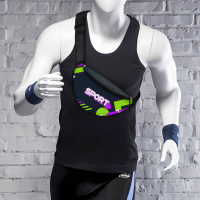 Сумка-бананка чоловіча/жіноча Sport 32×16 см з розширювачем поясна сумка або сумка через плече (02878)